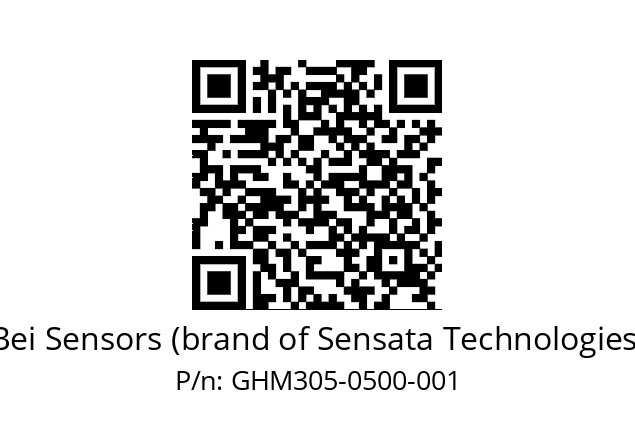  GHM3_05//PG59//00500//G3D005// Bei Sensors (brand of Sensata Technologies) GHM305-0500-001