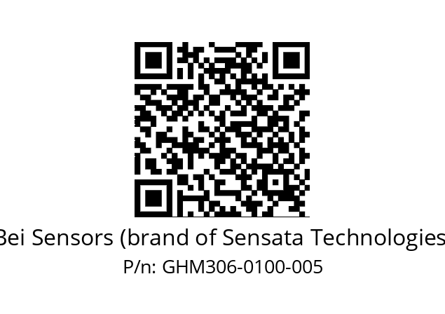  GHM3_06//PG59//00100//G3D020// Bei Sensors (brand of Sensata Technologies) GHM306-0100-005