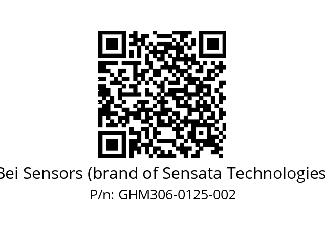  GHM3_06//2G29//00125//G3D020// Bei Sensors (brand of Sensata Technologies) GHM306-0125-002