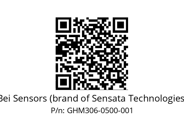  GHM3_06//PG51//00500//GLA// Bei Sensors (brand of Sensata Technologies) GHM306-0500-001