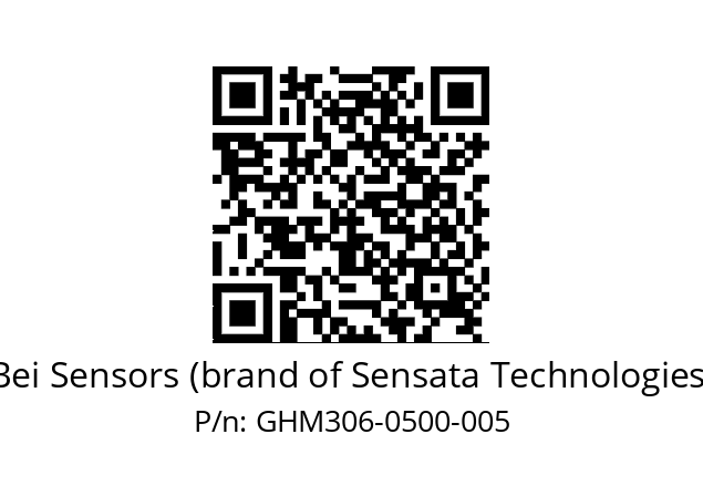  GHM3_06//PG59//00500//G3D020// Bei Sensors (brand of Sensata Technologies) GHM306-0500-005