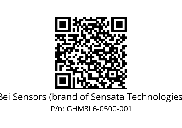  GHM3_L6//PG59//00500//G3D010// Bei Sensors (brand of Sensata Technologies) GHM3L6-0500-001