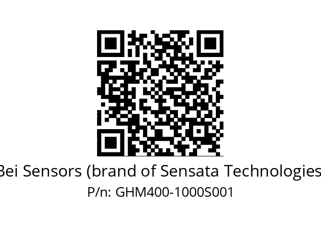  GHM4S00//2G29//01000//00R005//----0H Bei Sensors (brand of Sensata Technologies) GHM400-1000S001