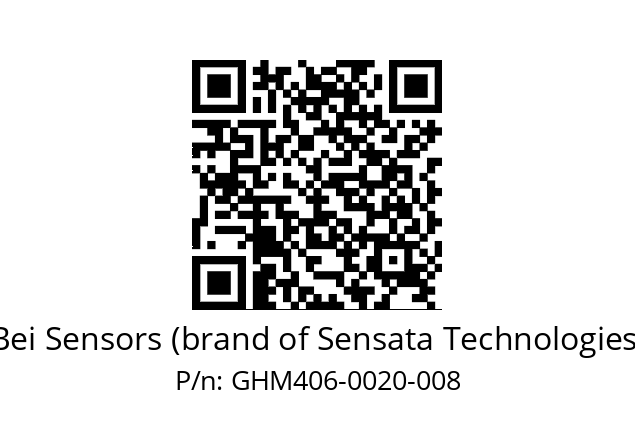  GHM4_06//PG59//00020//G3R020// Bei Sensors (brand of Sensata Technologies) GHM406-0020-008