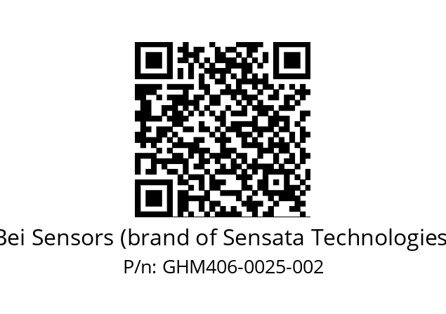  GHM4_06//2G29//00025//G3R005// Bei Sensors (brand of Sensata Technologies) GHM406-0025-002