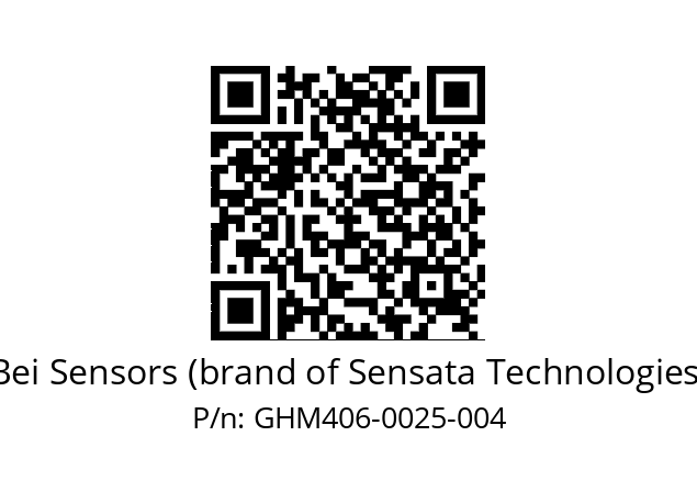  GHM4_06//9G59//00025//G3A010// Bei Sensors (brand of Sensata Technologies) GHM406-0025-004