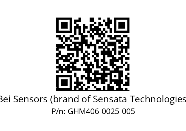  GHM4_06//PG59//00025//GDA// Bei Sensors (brand of Sensata Technologies) GHM406-0025-005