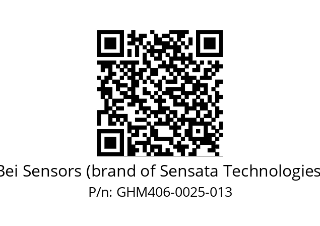  GHM4_06//PG59//00025//G3R020// Bei Sensors (brand of Sensata Technologies) GHM406-0025-013