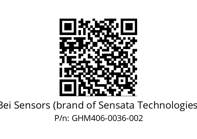  GHM4_06//5G59//00036//GDA// Bei Sensors (brand of Sensata Technologies) GHM406-0036-002