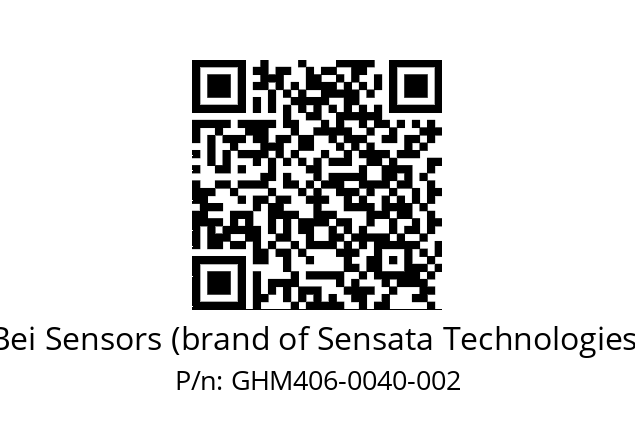  GHM4_06//2G29//00040//G3A005// Bei Sensors (brand of Sensata Technologies) GHM406-0040-002