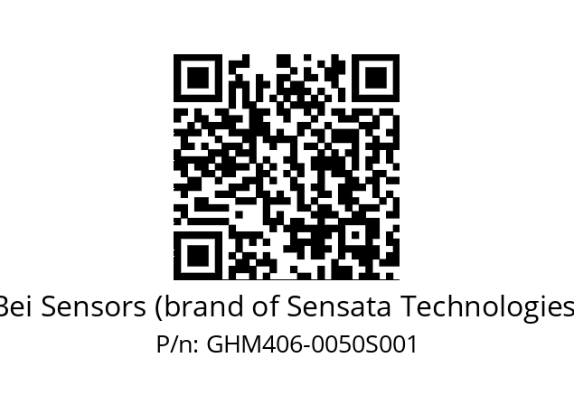  GHM4S06/06/9G59//00050//G3R040// Bei Sensors (brand of Sensata Technologies) GHM406-0050S001