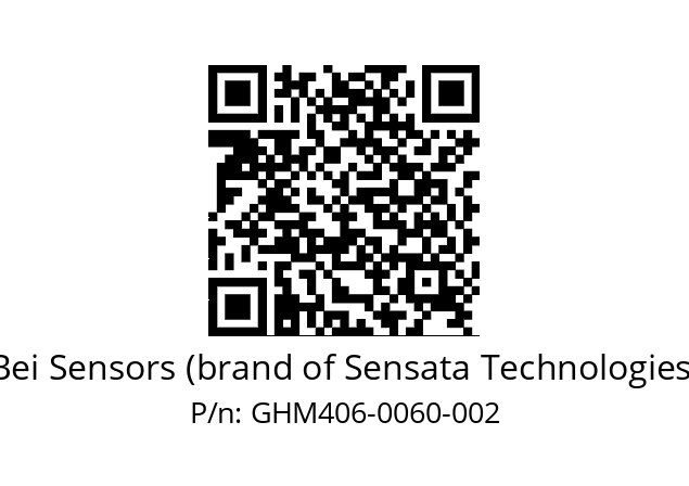  GHM4_06//5G59//00060//G3A020// Bei Sensors (brand of Sensata Technologies) GHM406-0060-002