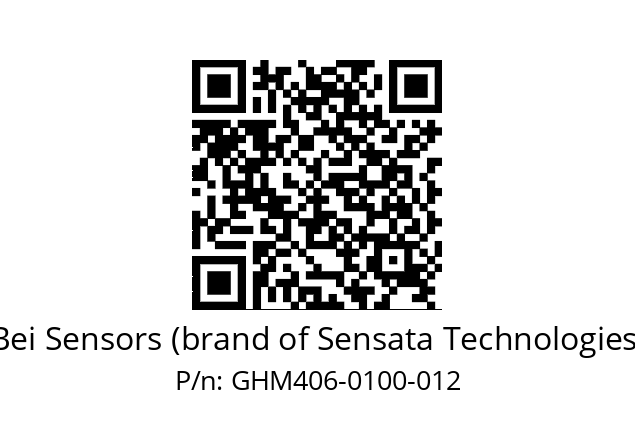  GHM4_06//2G29//00100//T1R020// Bei Sensors (brand of Sensata Technologies) GHM406-0100-012