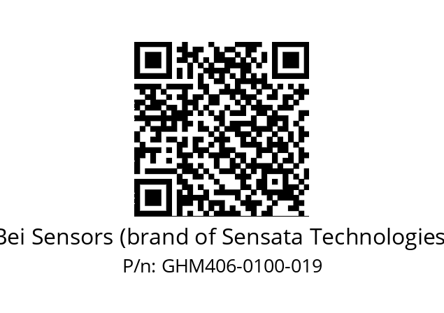  GHM4_06//5G52//00100//G2A// Bei Sensors (brand of Sensata Technologies) GHM406-0100-019