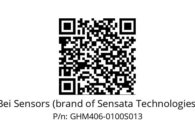  GHM4S06//9G59//00100//G3A030/0M/----A3 Bei Sensors (brand of Sensata Technologies) GHM406-0100S013