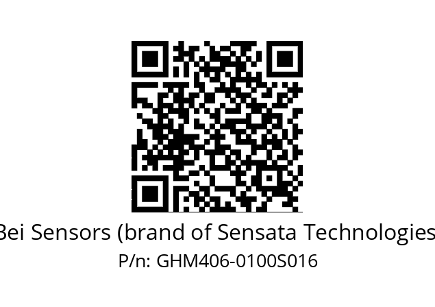  GHM4S06//9G53//00100//G3R050//----8W Bei Sensors (brand of Sensata Technologies) GHM406-0100S016