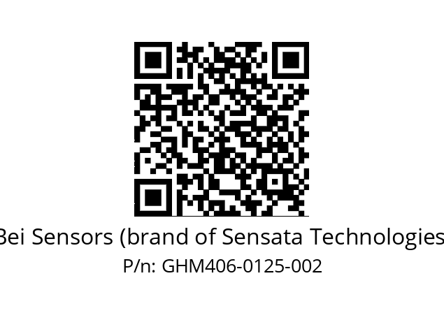  GHM4_06//2G29//00125//G3R005// Bei Sensors (brand of Sensata Technologies) GHM406-0125-002