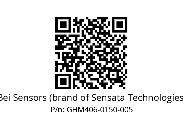  GHM4_06//2G29//00150//G3A020// Bei Sensors (brand of Sensata Technologies) GHM406-0150-005