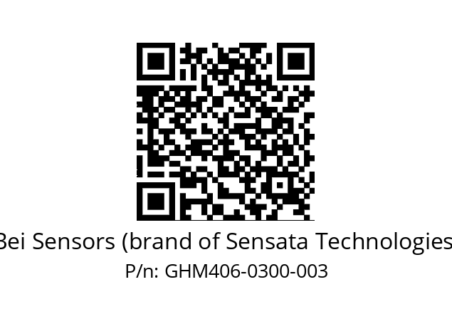  GHM4_06//9G59//00300//G3A005// Bei Sensors (brand of Sensata Technologies) GHM406-0300-003