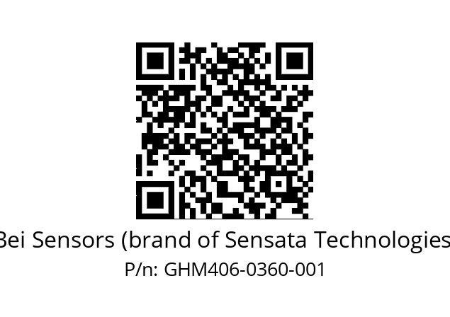  GHM4_06//5G59//00360//G3A005// Bei Sensors (brand of Sensata Technologies) GHM406-0360-001