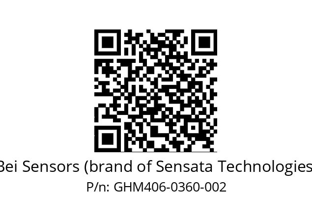  GHM4_06//9G59//00360//G3A005// Bei Sensors (brand of Sensata Technologies) GHM406-0360-002