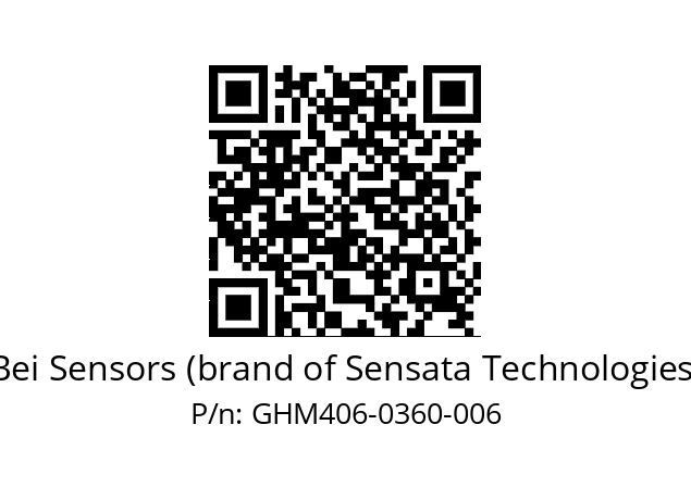  GHM4_06//5G59//00360//G3A050// Bei Sensors (brand of Sensata Technologies) GHM406-0360-006