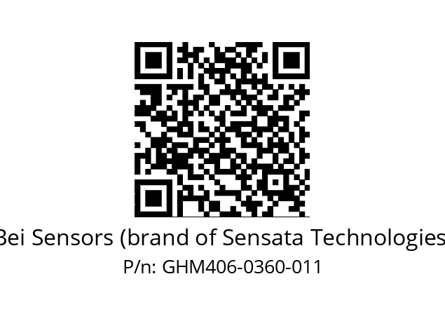  GHM4_06//9G55//00360//G3R005// Bei Sensors (brand of Sensata Technologies) GHM406-0360-011