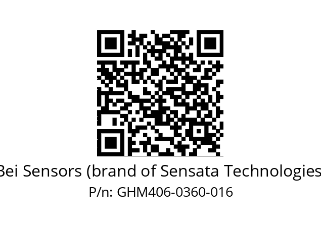  GHM4_06//5G59//00360//G3R020// Bei Sensors (brand of Sensata Technologies) GHM406-0360-016