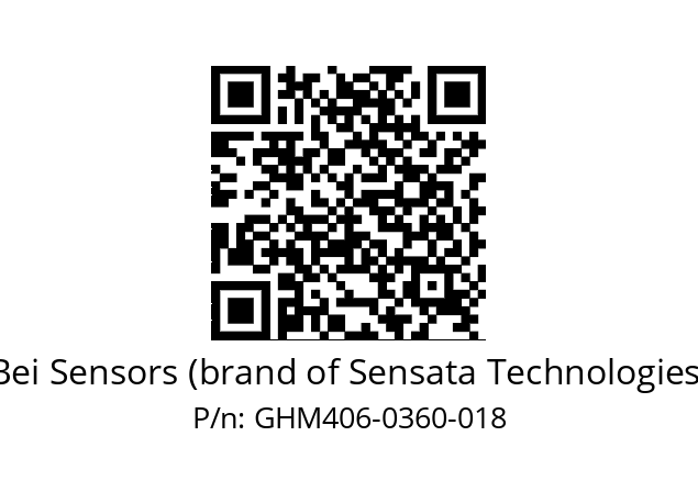  GHM4_06//2G29//00360//T1R020// Bei Sensors (brand of Sensata Technologies) GHM406-0360-018