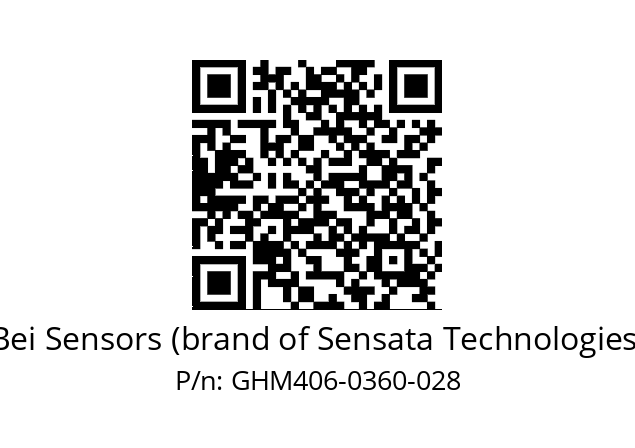  GHM4_06//9G59//00360//GDA// Bei Sensors (brand of Sensata Technologies) GHM406-0360-028