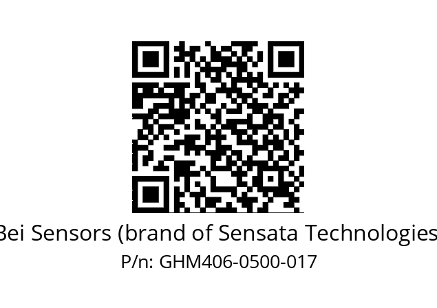  GHM4_06//9G57//00500//GDA// Bei Sensors (brand of Sensata Technologies) GHM406-0500-017