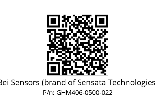  GHM4_06//5G59//00500//G3A020// Bei Sensors (brand of Sensata Technologies) GHM406-0500-022