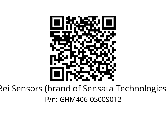  GHM4S06/01/9G59//00500//G3A050// Bei Sensors (brand of Sensata Technologies) GHM406-0500S012