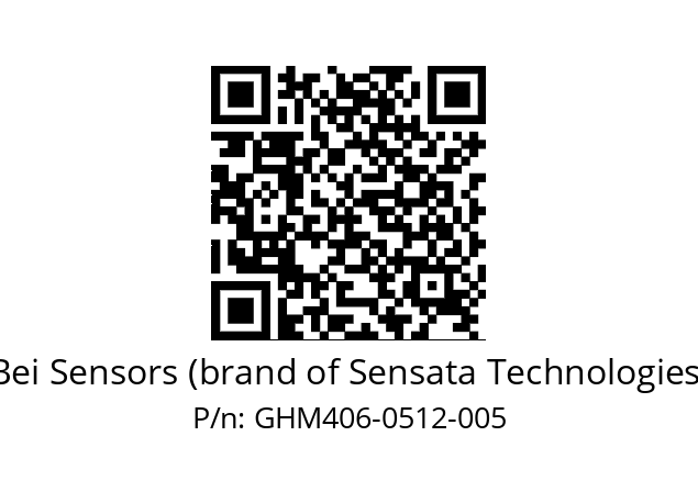  GHM4_06//2G29//00512//G3R100// Bei Sensors (brand of Sensata Technologies) GHM406-0512-005