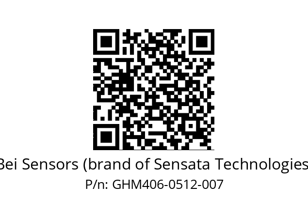  GHM4_06//5G59//00512//G3R020// Bei Sensors (brand of Sensata Technologies) GHM406-0512-007