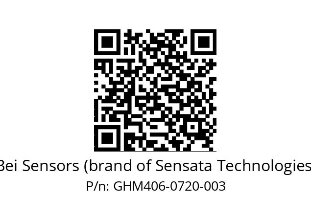  GHM4_06//5G59//00720//G3A050// Bei Sensors (brand of Sensata Technologies) GHM406-0720-003