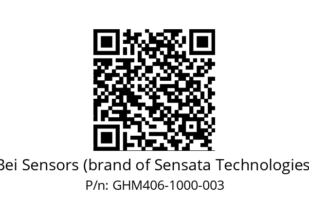  GHM4_06//9G59//01000//G3A005// Bei Sensors (brand of Sensata Technologies) GHM406-1000-003