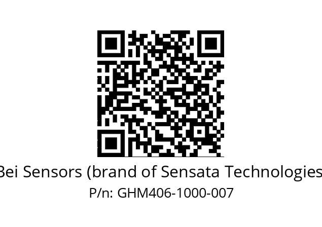  GHM4_06//5G55//01000//G3R020// Bei Sensors (brand of Sensata Technologies) GHM406-1000-007