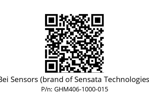  GHM4_06//2G29//01000//GDA// Bei Sensors (brand of Sensata Technologies) GHM406-1000-015