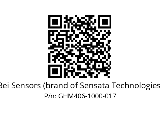  GHM4_06//5G59//01000//G3R050// Bei Sensors (brand of Sensata Technologies) GHM406-1000-017