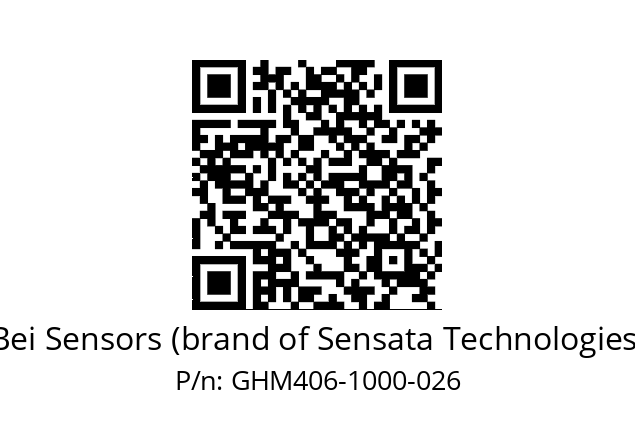  GHM4_06//2G27//01000//G3R005// Bei Sensors (brand of Sensata Technologies) GHM406-1000-026