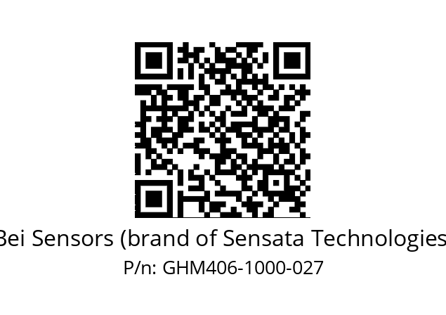  GHM4_06//9G59//01000//G3R020// Bei Sensors (brand of Sensata Technologies) GHM406-1000-027