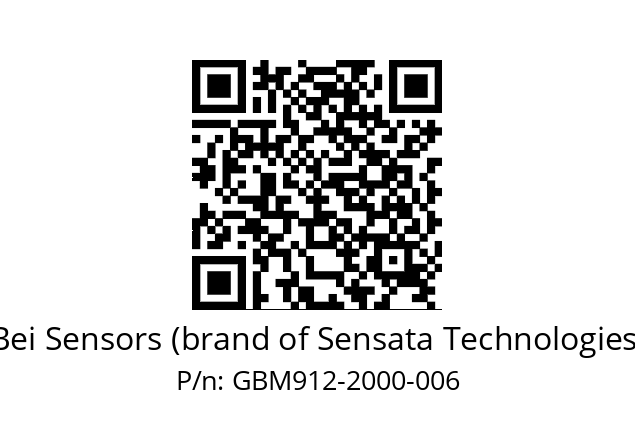  GBM9_12//5G59//02000//G3R030// Bei Sensors (brand of Sensata Technologies) GBM912-2000-006