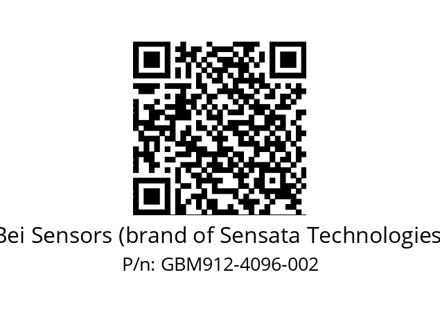  GBM9_12//5G29//04096//GBR// Bei Sensors (brand of Sensata Technologies) GBM912-4096-002