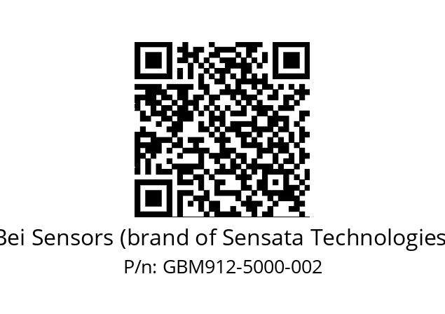  GBM9_12//3G39//05000//G6R// Bei Sensors (brand of Sensata Technologies) GBM912-5000-002