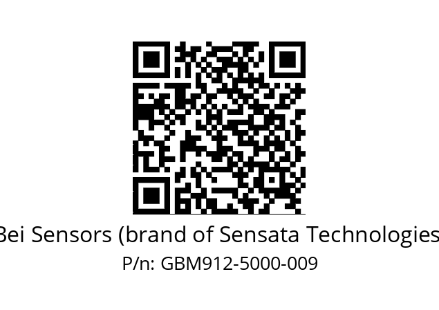  GBM9_12//5GT9//05000//G3R020// Bei Sensors (brand of Sensata Technologies) GBM912-5000-009