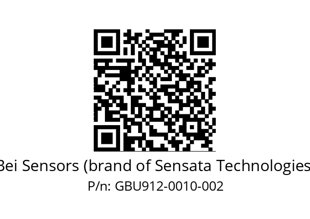  GBU9_12//5G59//00010//G3R020//U0D4-- Bei Sensors (brand of Sensata Technologies) GBU912-0010-002