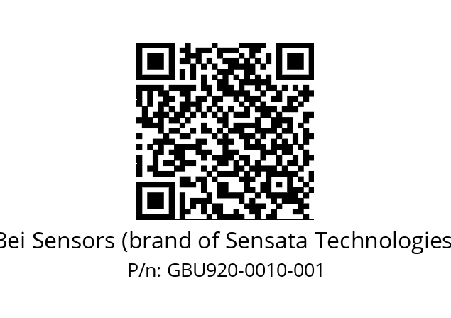  GBU9_20//5G59//00010//G3R020//U0---- Bei Sensors (brand of Sensata Technologies) GBU920-0010-001