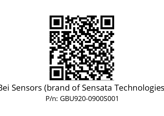  GBU9S20/0U/3G39//00900//G3R020//U0---- Bei Sensors (brand of Sensata Technologies) GBU920-0900S001