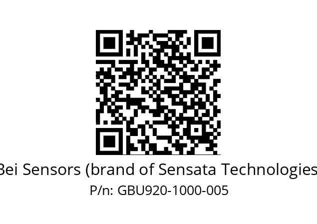  GBU9_20//2G29//01000//G3R050//U0---- Bei Sensors (brand of Sensata Technologies) GBU920-1000-005